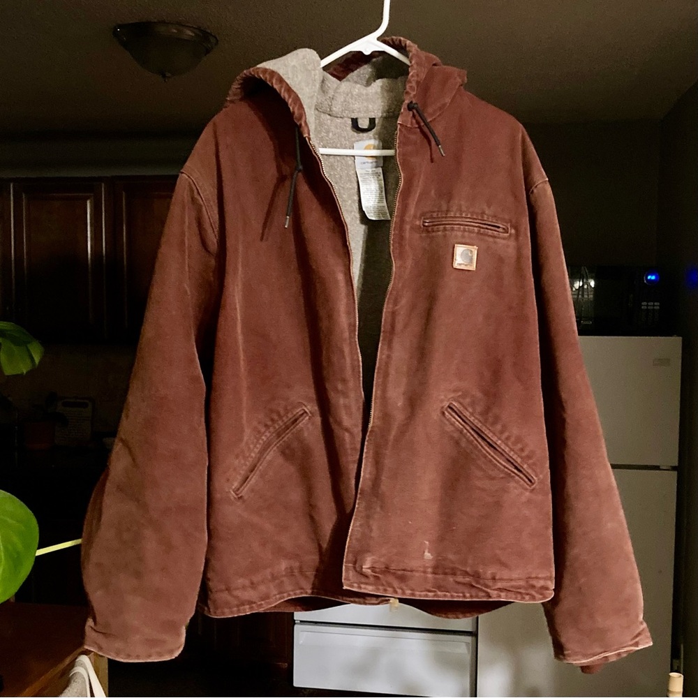 *RARE* Vintage Brown Carhartt Sherpa-lined Work Coat